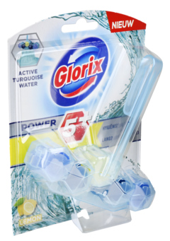 7 stuks Glorix WC Blok Kleurwater Turquoise 55g