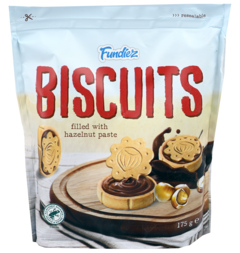 2 zakken Fundiez Biscuit Hazelnutpaste 175g