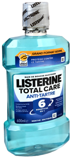 2 flessen Listerine Mondwater Anti-Tartar 6-in-1 600ml