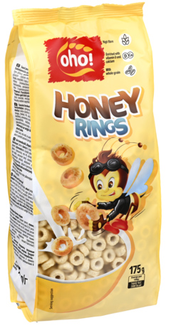 2 pakken Oho Cereal Honey Rings 175g