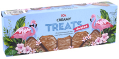 2 pakken Ica Creamy Treats Chocola 200g