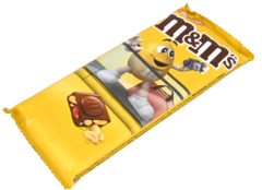 2 pakken M&M's Chocolade Block Peanut 165g