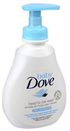2 flessen Dove Baby Bodywash Pump 200ml