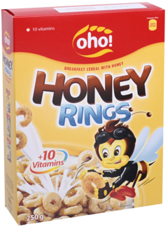 2 pakken OHO Honey Rings 250g