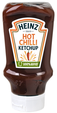 2 Flessen Heinz Hot Chili Ketchup 570g