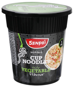 3 bekers Senpai Noodle Cup Vegetable 60g