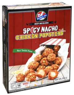 3 pakken Spicy Nacho Chicken Popsters 220g