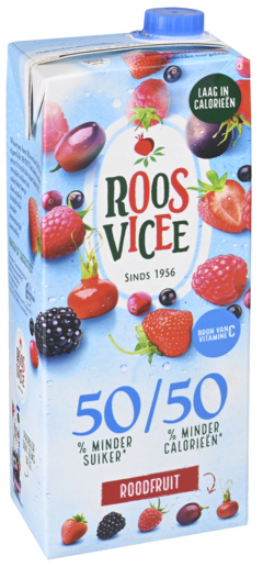 3 pakken Roosvicee 50-50 Red Fruit 1,5L
