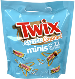 2 zakken Twix Mini's Salted Caramel 440g
