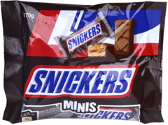 2 zakken Snickers Mini's 170g