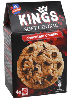 3 pakken Soft Kings Cookie Chocolate chunks 4st 160g