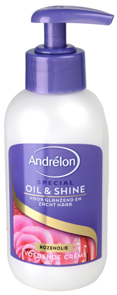2 flessen Andrélon Haarcreme Oil & Shine 200ml
