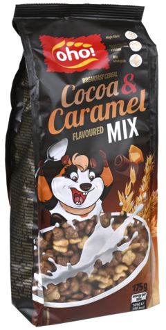 2 zakken OHO Cereals Cocoa Caramel 150g