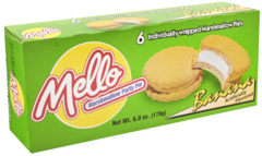 2 pakken Melo Pie Banana 170g