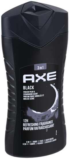 2 flessen AXE Douche 3 in 1 Black 250ml