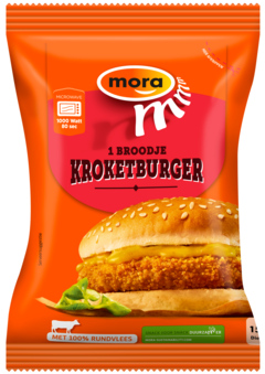 3 pakken Mora Broodje Kroketburger 150g