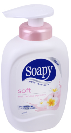3 flessen Soapy Soft Vloeibare Handzeep 300ml