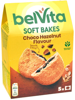 4 pakken Belvita Soft Bakes Chocolate Hazelnut 250g