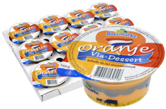 12 bekers Boermarke Vla Dessert Oranje 150g