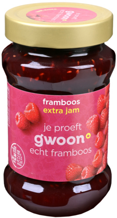 G'woon Jam Framboos Extra 450g