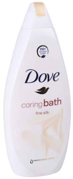 2 flessen Dove Caring Bath Badschuim Fine Silk 750ml