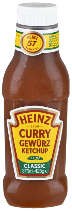 2 flessen Heinz Curry Gewürz Saus Classic 375ml