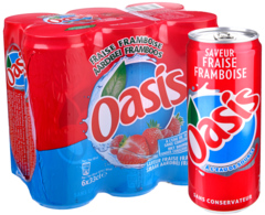 Oasis Aardbei-Framboos 6-Pack