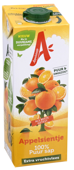 2 pakken Appelsientje Sinaasappel 1L