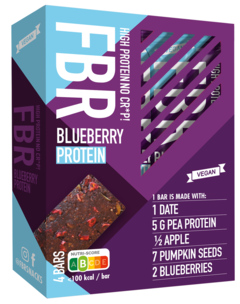 3 pakken FBR Fruitrepen Blueberry Protein 4x30g
