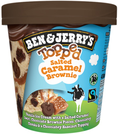 Ben & Jerry's IJs Topped Salted Caramel Brownie