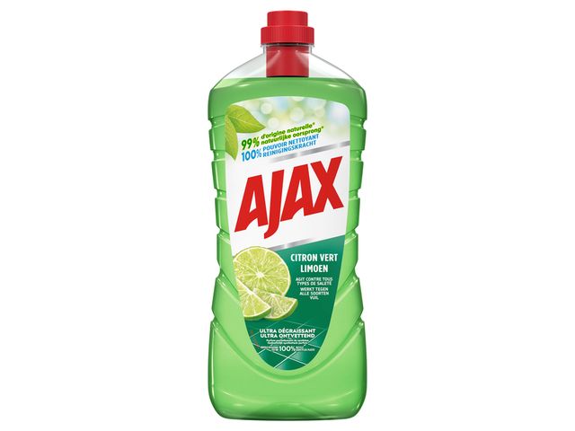 2 flessen Ajax Allesreiniger Limoen 1L