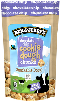 4 zakken Ben & Jerry's Chunks Cookie Dough 170g