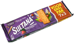 Sultana 7-Pack Fruitbiscuits Bosvruchten 306g