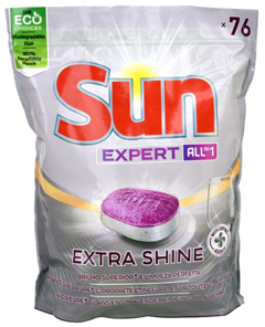 Sun Expert All-in-1 Extra Shine Vaatwastabs 76st
