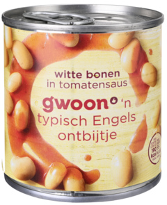 G'woon Witte Bonen in tomatensaus 1/3 200ml