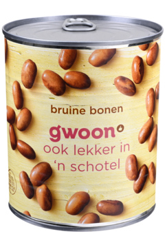 G'woon Bruine Bonen 850ml