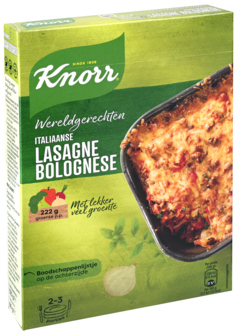 Knorr Wereldgerechten Lasagne Bolognese 191g
