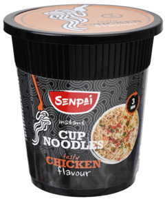 3 bekers Senpai Noodle Cup Chicken 60g