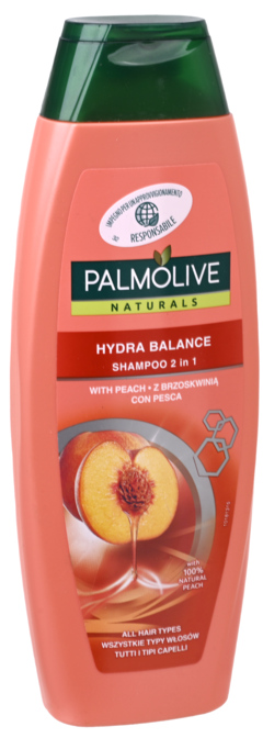 3 flessen Palmolive Shampoo 2in1 Peach 350ml