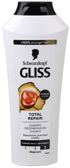 2 flessen Gliss Shampoo Total Repair 400ml