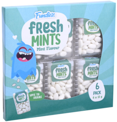 2 pakken Fundiez Fresh Mints Mint 6x15g