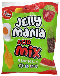 2 zakken Jelly Mania Candy Acid Mix 100g