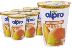 6 bekers Alpro Soja Yoghurt Mango 400g