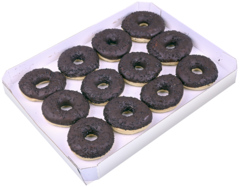 12 stuks Donuts Dark Chocolate 54g