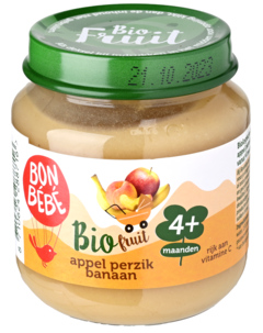 Bon Bébé Appel-Perzik-Banaan 4M04 125g