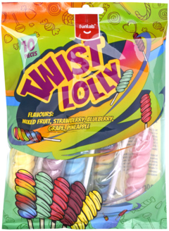 2 zakken FunLab Twister Lollipop 120g